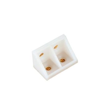 <b>Plastic</b> Corner <b>Brackets</b> 90 Degree White Durable Injection Molding For Furniture Cabinet Shelf Support - Product Image 1