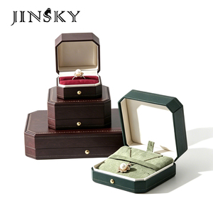 Vintage European Palace Jewelry Box Luxury Diamond Color Gem <b>Ring</b> <b>Necklace</b> Storage Gift Box Custom Logo - Product Image 1