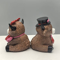 Ensemble de figurines en résine de vaches des Highlands, cadeaux de la Saint-Valentin pour les amoureux, épouse, personnalisez votre propre figurine de vache des Highlands