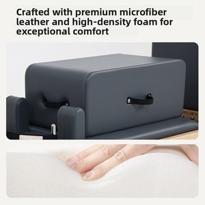 Lit de Pilates pliable en alliage d'aluminium et bois massif, équipement de fitness surélevé pour le <span class=keywords><strong>yoga</strong></span> et le Pilates féminin - Product Image 4