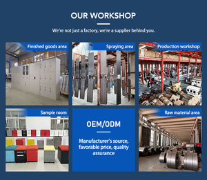 خزانة فولاذية متحركة موفرة للمساحة قابلة لتعديل الارتفاع مع 3 أدراج وعجلات - Product Image 6