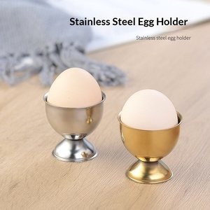 Soporte para <span class=keywords><strong>Huevos</strong></span> de Acero Inoxidable, para <span class=keywords><strong>Huevos</strong></span> Duros o Pasados por Agua, Base Metálica Resistente a la Corrosión, Bandeja Duradera - Product Image 2