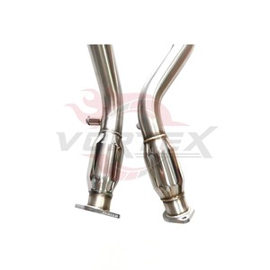 Tuyaux de test à haut débit Vortex pour Nissan 370Z Z34 350Z Z33 Infiniti G35 G37 VQ35 VQ37 V6, kit de downpipe de course en acier inoxydable SS304 - Product Image 3