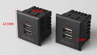 Prise murale avec port de charge USB Type C (5V2.1A) et matériau en cuivre - Multiples prises de courant avec mise à la terre