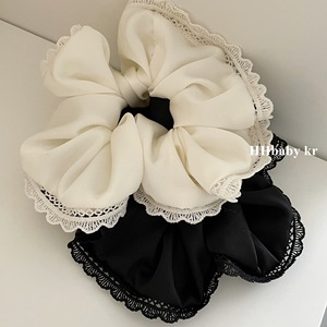 Französischer Stil Mädchen Attraktive Pferdeschwanz-Halter Haargummis mit Spitze Maßgefertigtes Haarband Mädchen Haarseil - Product Image 2