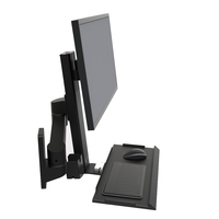 Meisonic T8-MA01KB Industrieller Monitorarm mit Gelenk, Hochbelastbarer Aluminiumlegierung, 90° Neigung, Medizinischer Ständer für Arbeitstische