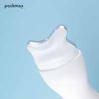 Tube de massage Gua Sha 120g avec bouchon à vis, emballage PE vide pour gel sculptant le corps et crème raffermissante pour les jambes, tube cosmétique à presser