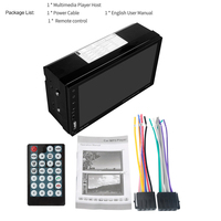 Autoradio 2 Din MP5 avec écran tactile, fonction Mirror Link, USB, TF, lecteur de carte mémoire, caméra de recul