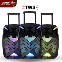 Deflectores de sonido profesional Feiyang, altavoz de karaoke de 15 pulgadas, altavoces portátiles Bluetooth para exteriores, boombox activo para fiestas