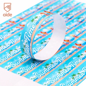 Tùy chỉnh giấy dây đeo cổ tay in ấn dùng một lần Tyvek dây đeo cổ tay giấy Vòng đeo tay vé dây đeo cổ tay cho các sự kiện bên câu lạc bộ đêm - Product Image 1