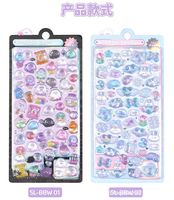 Nueva Funda Rígida para Teléfono con Diseño 3D de Cristal, Estilo My Melody, Kitty y Cinnamoroll, con Pegatinas DIY