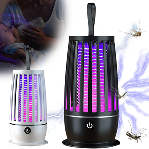 Trampa para insectos, linterna de camping, atrapa moscas, recargable por USB, matamosquitos para el hogar, dormitorio, camping al aire libre - Product Image 1