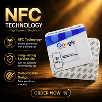 Kartu NFC 13.56MHz Touchscreen Laris Manis, Kartu Ulasan Google, Kartu Keanggotaan, Kartu Bisnis, Mini Tag, Rak Display Hotel
