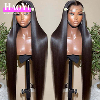 Perruques en cheveux humains vietnamiens de luxe sans colle, super double drawn, lisses comme des baguettes, avec dentelle frontale HD 13x6, pour femmes, vente en gros en ligne