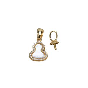 Pendentifs en argent S925 en forme de coquille de poisson, une paire de 6-8 perles, pendentif suspendu, accessoire de bricolage, support 4931 - Product Image 5