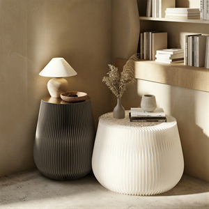 Table basse en papier origami nid d'abeille, table d'appoint de luxe légère pour la décoration de salon d'hôtel boutique - Product Image 1