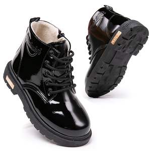 लड़कियों के लड़के कैजुअल टोडलर फैशन फीता-अप स्नीकर्स पु वाटरप्रूफ नॉन-स्लिप सॉफ्ट बेबी बूट्स गर्मियों शरद ऋतु - Product Image 2