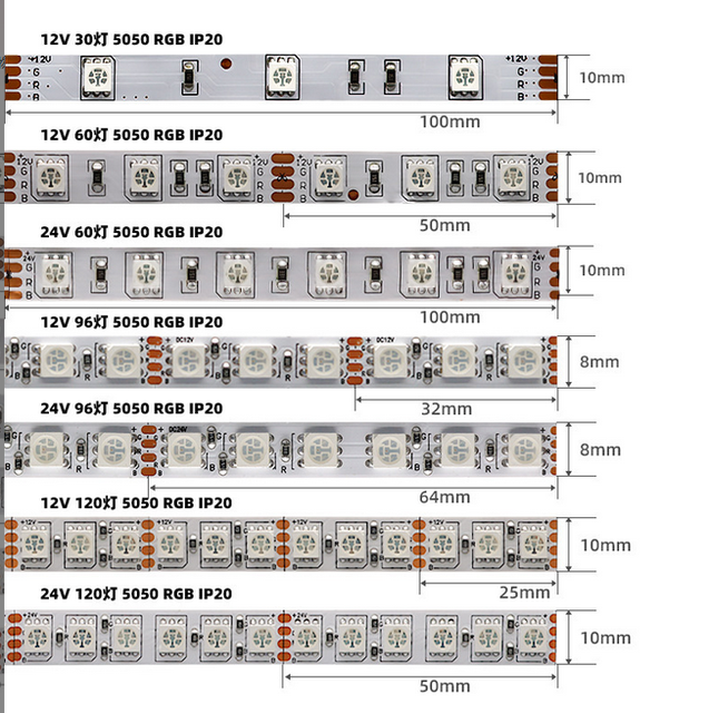 Factory 12V 24V SMD 5050 RGB Led Strip Light 60Leds Touch Control TV Backlight 5050 Smart RGB Led Strip Light