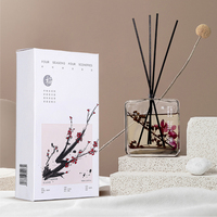 Diffuseur de roseaux avec bâtons en rotin, parfum de maison, marque privée de luxe, bouteille en verre de 100ml, huile essentielle, arôme