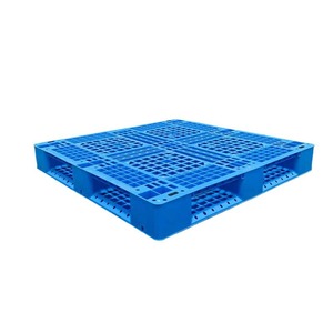 พาเลทพลาสติกสีน้ำเงิน ขนาด 1200x1000x85 มม. แบบสองหน้า 4 ทางเข้า รับน้ำหนักมาก สำหรับคลังสินค้า โลจิสติกส์ ใช้กับรถยก - Product Image 3