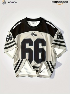 Chicago Kings para Hombre # Camiseta Deportiva 66, Impresión Digital, Negra y Verde, Cuello Redondo, Corte Regular, Transpirable, Anti-Pilling - Product Image 6