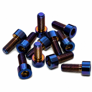 Tornillo de Cabeza Cilíndrica con Rosca Interna Hexagonal de Aleación de Titanio GR5 M2-M12 para Modificación de Motocicletas Eléctricas y Bicicletas Eléctricas - Product Image 2