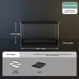 <span class=keywords><strong>Aquarium</strong></span>, multifunctioneel bureau-<span class=keywords><strong>aquarium</strong></span>, modern klein landschap, complete set, milieuvriendelijk, transparant ABS plastic, vierkant - Product Image 4