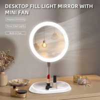Miroir de maquillage rond simple avec fonction grossissante, double face et grande taille, parfait pour la chambre ou la maison