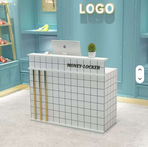 Factory Price <b>Small</b> Front <b>Desk</b> Reception Counter Beauty Salon Front Reception <b>Desk</b> Boutique Restaurant Reception Counter - Product Image 4