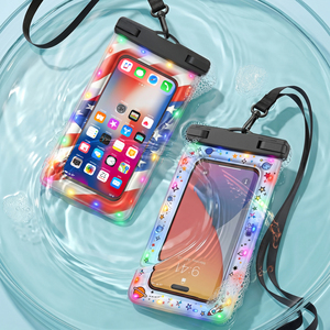 Pochette étanche pour téléphone avec rappel lumineux LED Bluetooth, sac étanche IPX8 pour la natation, la plongée avec tuba et les sports nautiques - Product Image 2