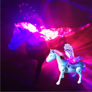 Caballo Eléctrico Luminoso de Juguete, Animal de Dibujos Animados de Plástico para Niños de 2 a 4 Años, Unisex - Product Image 4