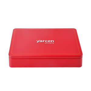 Tùy chỉnh Biscuit kẹo hình chữ nhật tinplate Hộp kích thước lớn lưu trữ kim loại có thể Cookie sô cô la bao bì lớn hình chữ nhật hộp thiếc - Product Image 3