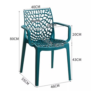 Modern Armless Plastic Dining <strong>Chairs</strong> Colorful Whole PP <strong>Stackable</strong> Wholesale for Home Restaurant Hotel Bistro <strong>Garden</strong> - Product Image 5