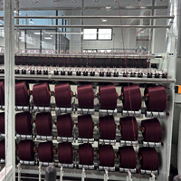Machine industrielle TONGDA avancée à grande vitesse pour le gonflage/nappeage et le rehaussement de surface des fils fantaisie, filature à anneaux 30 fuseaux 320m/min