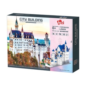 Bộ đồ chơi lắp ráp mô hình lâu đài thiên nga đá 3D bằng gạch kim cương Zhe Gao Lezi dành cho trẻ em, quà tặng, kiến trúc, mới - Product Image 6