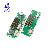 Module de charge de batterie au lithium 18650 pour banque d'alimentation mobile USB double LED 5V 2.4A Type-C avec circuit de charge