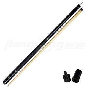High-end Maple Wood Inlaid Pattern Pool Cue - 12.5mm Tip Uni-loc Joint Black Floral Pattern Billiard Stick - Product Image 6