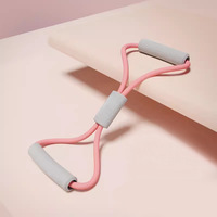 Banda de Resistencia en Forma de 8 de Látex Natural Ecológico al por Mayor para Fitness, Cuerda Elástica de Yoga, Expansor de Pecho, Entrenamiento en Casa y Gimnasio