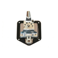 Loquet de porte de remorque en acier inoxydable 304 poli miroir, serrure de boîte à outils pour porte de camping-car avec joint, loquet à poignée en T avec clés