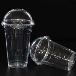 ठंडा/गर्म पीने के साथ पारदर्शी प्लास्टिक पार्टी कंटेनर पीईटी प्लास्टिक के कप लोगो कस्टम लोगो मुद्रित - Product Image 3