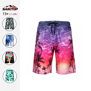 Shorts de plage pour hommes, pantalons courts décontractés et amples, <span class=keywords><strong>taille</strong></span> extra-large, shorts de sport pour les vacances en plein air - Product Image 1