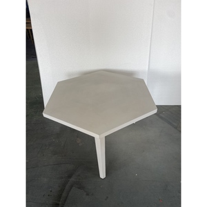 Mesa de Centro Moderna 785 X 912 X 510 en Blanco y Dorado, Mueble para el Hogar - Product Image 4