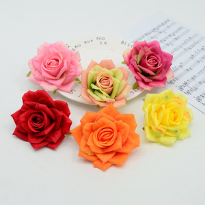 Roses artificielles Dongchen Crafts, 10 cm, fleurs en soie pour mariage, décoration intérieure, accessoires photo - Product Image 1