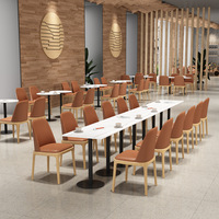 HUALIN Style moderne Restaurant à thème Hôtel Café Bar Aire de repos Restaurant Table à manger Chaise de salle à manger Canapé Combinaison de sièges à cartes