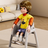 Chaise haute bébé portable et réglable, double plateau, idéale pour la maison, les restaurants et les hôtels – Meilleure vente