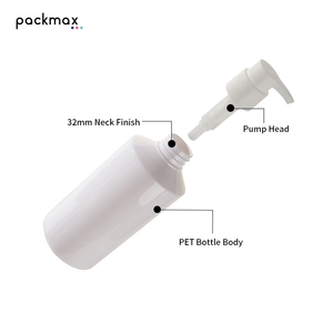 500ml Cylindrical Tapered Shoulder <b>Pump</b> <b>Bottle</b> for Shampoo Body Wash - Custom Empty Conditioner Container Wholesale - Product Image 2