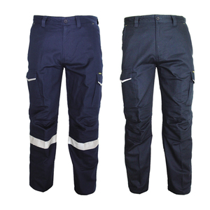 Australia Mens Navy Blue Cotton Reflective Work Trousers Fire Resistant <strong>Pants</strong> - Product Image 1