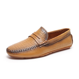Chaussures décontractées de bureau en cuir véritable faites à la main, élégantes et de haute qualité, à enfiler, pour tous les jours - Product Image 5