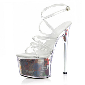 Di nuovo modo sottile <span class=keywords><strong>tacco</strong></span> 17 centimetri antiscivolo resistente all'usura pole dance tacchi alti del Club elegante Sexy Sandali Degli Alti Talloni - Product Image 2