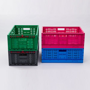 Boîte de rangement pliable pour ferme 600x400x225mm, caisses en <span class=keywords><strong>plastique</strong></span> pour la récolte des <span class=keywords><strong>fruits</strong></span> <span class=keywords><strong>et</strong></span> légumes, caisses pliables en <span class=keywords><strong>plastique</strong></span> - Product Image 4